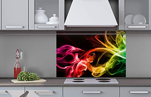 Dimex Küchenrückwand Verbundplatte SCHWARZER Rauch 60 x 40 cm | Spritzschutz Küche für Herd Spüle | Premium Qualität, Acrylglas - Plexiglas, Stärke 5 mm - Made in EU | Inklusive Kleber von Dimex