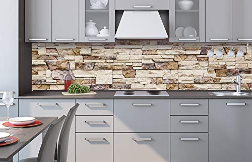Dimex Küchenrückwand Verbundplatte STEINIGE Wand 240 x 60 cm | Spritzschutz Küche für Herd Spüle | Premium Qualität, Acrylglas - Plexiglas, Stärke 5 mm - Made in EU | Inklusive Kleber Dimex Küchenrückwand Verbundplatte STEINIGE Wand 240 x 60 cm | Spritzschutz Küche für Herd Spüle | Premium Qualität, Acrylglas - Plexiglas, Stärke 5 mm - Made in EU | Inklusive Kleber von Dimex