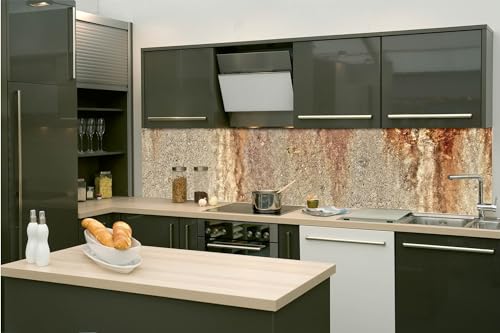 DIMEX Küchenrückwand Folie Selbstklebend ABGEBROCHENE BETONWAND I 260 x 60 cm | Klebefolie - Dekofolie - Spritzschutz für Küche | Made in EU von DIMEX