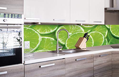 Küchenrückwand Folie selbstklebend Limone | Klebefolie - Dekofolie - Spritzschutz für Küche | Made in EU - 260 cm x 60 cm von DIMEX