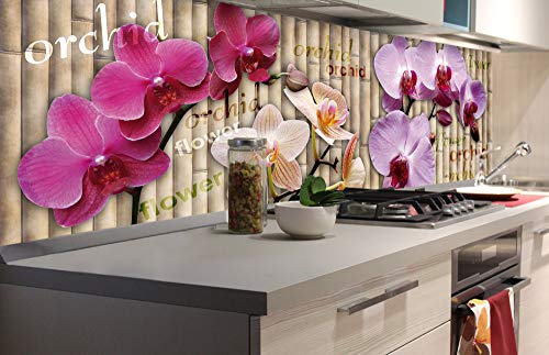 Dimex Küchenrückwand Folie selbstklebend Orchidee | Klebefolie - Dekofolie - Spritzschutz für Küche | Made in EU - 180 cm x 60 cm von Dimex