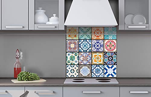 Küchenrückwand Verbundplatte AZULEJOS 60 x 60 cm | Spritzschutz Küche für Herd Spüle | Premium Qualität, Alu Dibond, Stärke 3 mm - Made in EU | Inklusive Kleber Küchenrückwand Verbundplatte AZULEJOS 60 x 60 cm | Spritzschutz Küche für Herd Spüle | Premium Qualität, Alu Dibond, Stärke 3 mm - Made in EU | Inklusive Kleber von Dimex