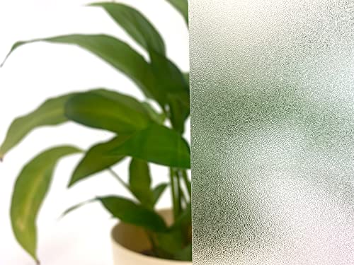 Selbstklebende transparente Folie | Fensterfolie - Dekofolie Privatsphäre | Milchglasfolie Blickdicht Sichtschutzfolie für Zuhause und Büro - GROBER Sand [122x400 cm] von DIMEX