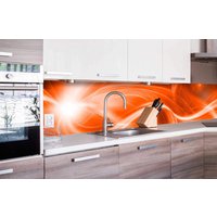 Dimex Küchenrückwand Folie Selbstklebend Abstrakte Malerei in Orange von DIMEXArt