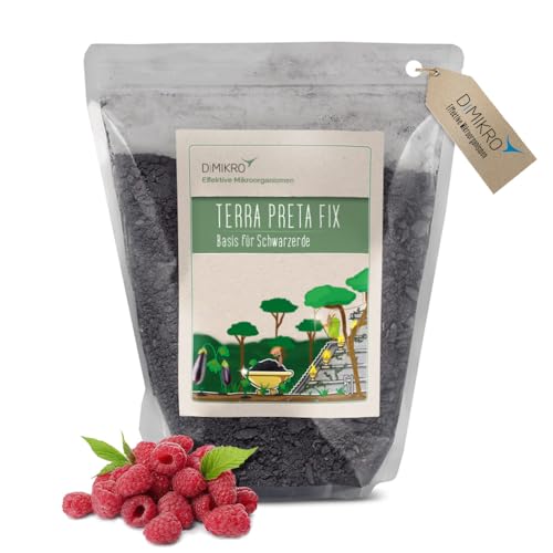 Terra Preta Fix - Konzentrat zur -Herstellung von Schwarzerde fein gemahlen 5 Liter - mit Effektiven Mikroorganismen - für Terra Preta Schwarzerde und als Kompoststarter (5 l Terra Preta Fix) von DIMIKRO
