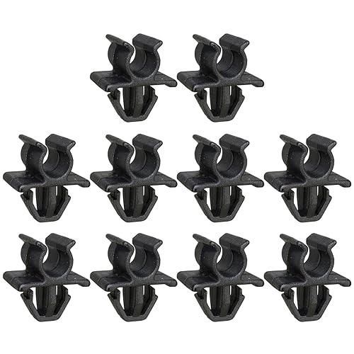 DIMITU 10 Stück Kfz-Halterung für Motorhaube, Stangenclip für Qashqai Dualis J10 D40, ABS, Snap-In, Clip, Einfarbig, Rund, Autoreparatur, Austausch defekter Motorhaubenhalter DIMITU 10 Stück Kfz-Halterung für Motorhaube, Stangenclip für Qashqai Dualis J10 D40, ABS, Snap-In, Clip, Einfarbig, Rund, Autoreparatur, Austausch defekter Motorhaubenhalter von DIMITU