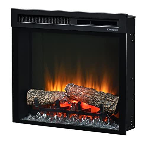 Dimplex Elektrokamin Einsatz XHD23 Firebox - Optiflame Flammeneffekt - Langlebige LED Lampen - Elektrischer Kamin mit Heizung - Kamineinsatz - Inklusive Fernbedienung - Schwarz von DIMPLEX