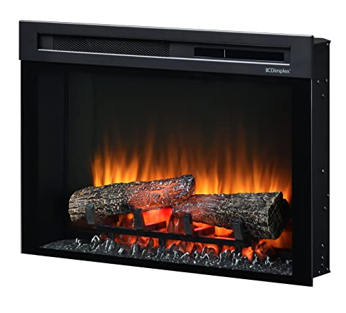 Dimplex 210975 Elektrokamin Einsatz XHD26 Firebox Optiflame Flammeneffekt - Langlebige LED Lampen - Elektrischer Kamin mit Heizung - Kamineinsatz- Inklusive Fernbedienung, 1400 W, Schwarz, 26" von DIMPLEX