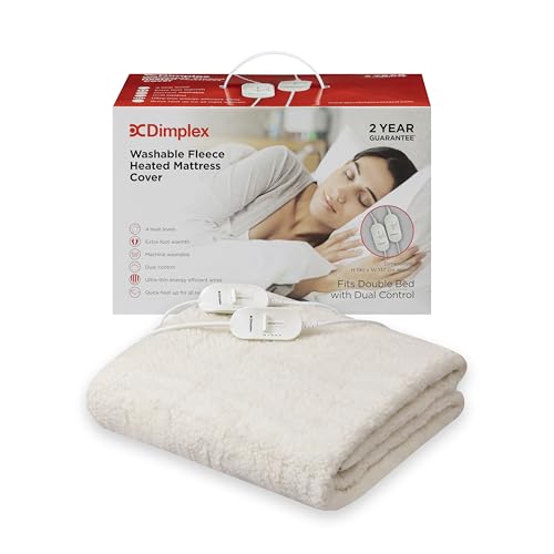 Dimplex DXMCDBD Maschinenwaschbarer Fleece-Matratzenbezug mit doppelter Kontrolle und extra Fußwärme, Doppelbett Dimplex DXMCDBD Maschinenwaschbarer Fleece-Matratzenbezug mit doppelter Kontrolle und extra Fußwärme, Doppelbett von DIMPLEX