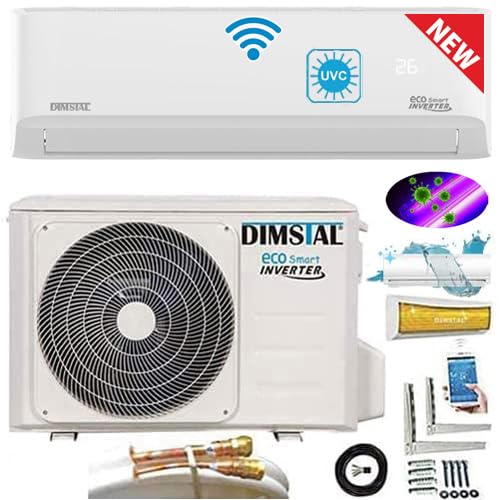 12000 BTU 3,6 kW QuickConnect ULTRA PLUS - Split Klimaanlage + Heizung ECO Smart WiFi/UV-C/Self-Clean/Follow Me komplett Set leise inkl. 5m QuickConnect Leitungen 12000 BTU 3,6 kW QuickConnect ULTRA PLUS - Split Klimaanlage + Heizung ECO Smart WiFi/UV-C/Self-Clean/Follow Me komplett Set leise inkl. 5m QuickConnect Leitungen von DIMSTAL
