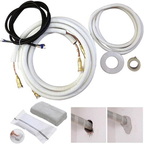 2x 4m QuickConnect Kupferleitung Kältemittelleitung Kupferrohr für Split Klima 9000BTU und 12000BTU Quick Klimaanlage Klimagerät reines Kupfer (1x 1/4 Zoll + 1x 3/8 Zoll) von DIMSTAL