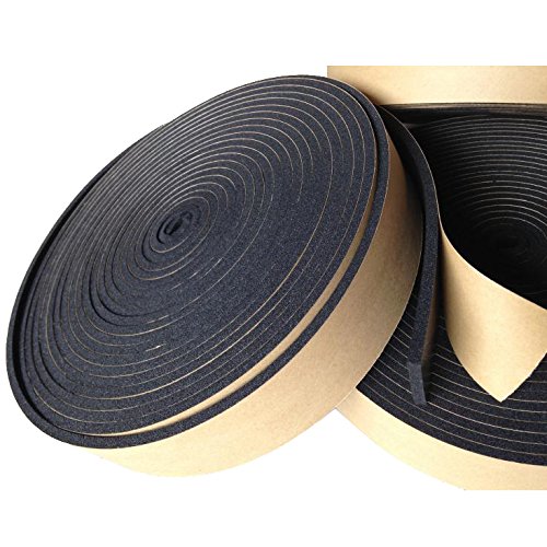 DIMSTAL Klebeband Isolierband selbstklebend Schaumband Tape/Band für Kältemittelleitung schwarz 10m Rolle 50mm breit 3mm Stark für die Kältetechnik - Klimatechnik - Lüftung Isolierungsband von DIMSTAL
