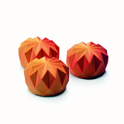 DINARA KASKO Mini-Origami-Silikonform zum Backen Geometrische 3D-Silikonform für Kuchen oder Mousse, 4 Stück von weltberühmtem Konditorkoch von DINARA KASKO