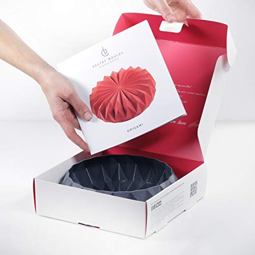 DINARA KASKO Origami-Silikonform zum Backen Flexible wiederverwendbare Silikonform für Kuchen oder Mousse vom weltberühmten Konditorkoch von DINARA KASKO