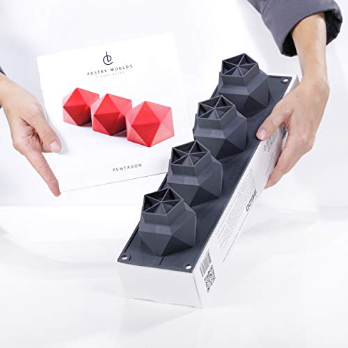 DINARA KASKO Original Silikon-Backform für Mousse-Kuchen, Pentagon von weltberühmten Konditoren DINARA KASKO Original Silikon-Backform für Mousse-Kuchen, Pentagon von weltberühmten Konditoren von DINARA KASKO