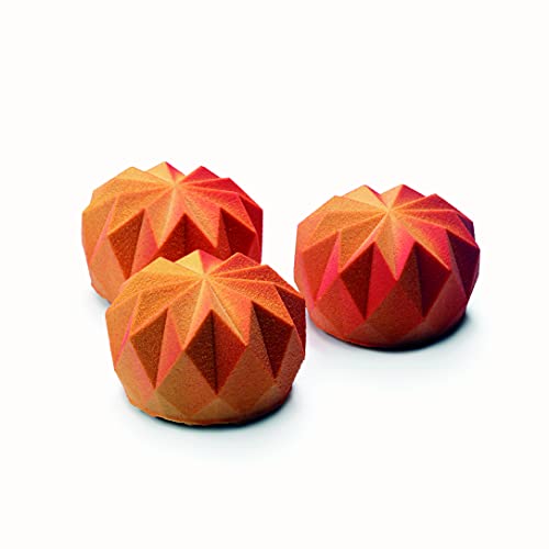 Dinara Kasko Mini-Origami-Silikonform zum Backen. Geometrische 3D-Silikonform für Kuchen oder Mousse, 4 Stück vom weltberühmten Konditor Dinara Kasko von DINARA KASKO
