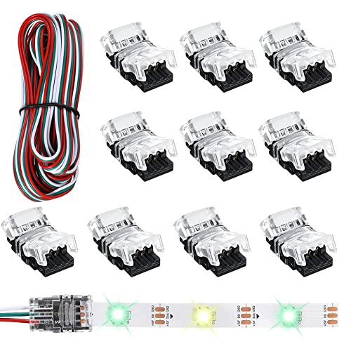DINESA 11 StüCk Abstimmbare 3 Polige LED StreifenanschlüSse 10 Mm LED StreifenlichtanschlüSse LED Streifenanschlussklemme für WS2811 von DINESA