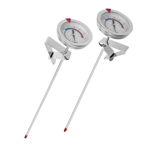 DINESA Candy Öl Thermometer Kit zum Frittieren, mit Topfklammer, 12-Sonde - für Hohe Töpfe, Rindfleisch, Lamm, Fleischkochen von DINESA