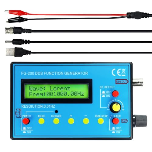 DINESA FG-200 DDS Funktion Signalgenerator Frequenzzähler 0,01 Hz -500 kHz Signalquellenmodul Sinus + Quadrat + Wellenform von DINESA