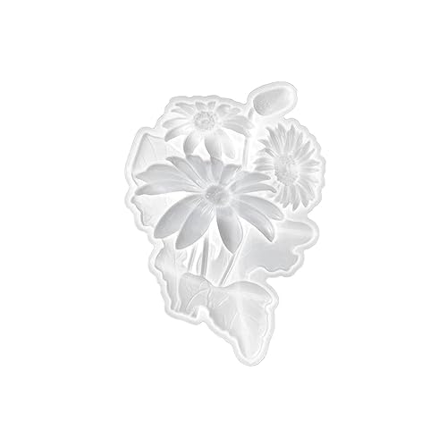 DINESA Silikonform für Sonnenblumen-Ornamente, Kristallharz, Epoxidharz, Handarbeit, Wanddekoration, Handwerk von DINESA
