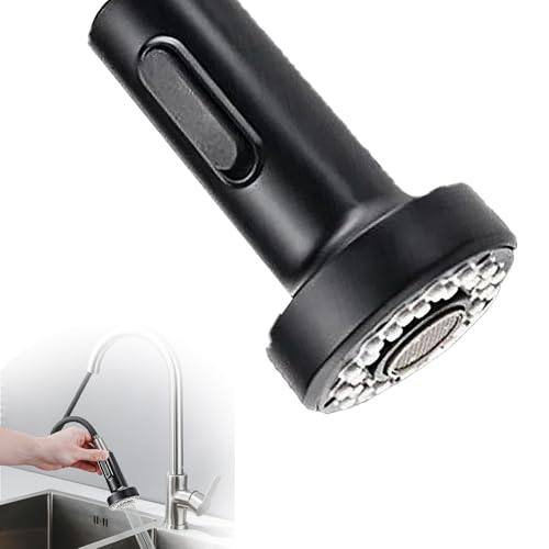 DINGFENG Ersatz Sprühkopf Küchenarmatur Ausziehbar Duschkopf, 2 Modi Wasserhahn Universal Sprühdüse G1/2 Küchenspüle Mischbatterie, Aufsatküche Spültischarmatur mit Brause Handbrause für Waschbecken von DINGFENG