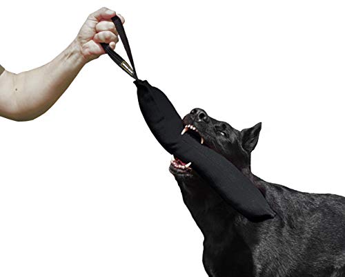 Dingo Gear Baumwolle-Nylon Beißwurst für Hundetraining IGP IPO Obiedence Schutzhund Hundesport 45 x 8 cm, 1 Griff Schwarz S00075 von DINGO GEAR WWW.DINGOGEAR.COM 1977