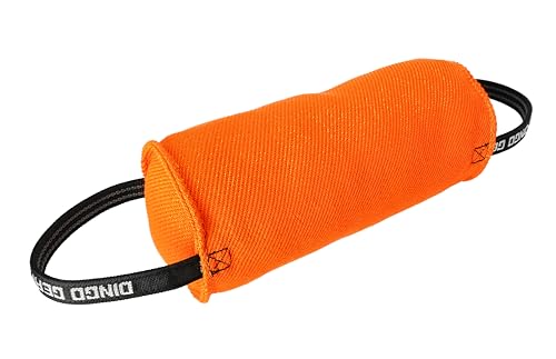 Dingo Gear Beißwurst,Berta'' mit 2 Griff #14cm Länge 30 cm aus französischem Material (Nylcott) für Hundetraining IGP IPO Obedience Schutzhund Hundesport Orange S00098 von DINGO GEAR WWW.DINGOGEAR.COM 1977