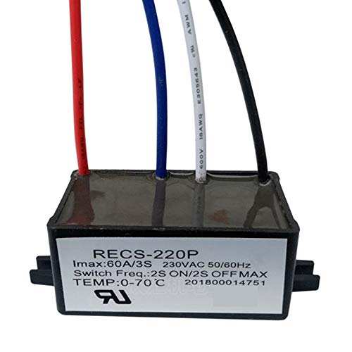 Elektronischer Zentralschalter Intelligent Einzelphase Elektrisch Motorstarter Teile von Motoren RECS-220P 30A 60A 120A 220V (RECS-220P (60A)) von DINGTAIMEI