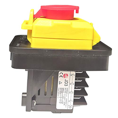 Wasserdichter industrieller elektromagnetischer Druckknopfschalter KEDU KJD11 JD3 8-poliger 10-poliger Schalterrelais (10-polig - 400 V mit Abdeckung) von DINGTAIMEI