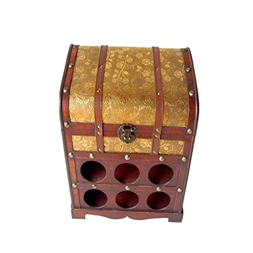 DINGYXIN Weinregal aus der Rotweinkollektion, handgefärbtes Weinregal aus Holz im chinesischen Stil, poliertes Vintage-Weinregal von DINGYXIN