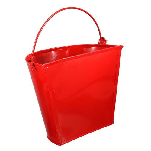 1Stück Verdickter Sandeimer Halbkreisform für Feuernotfälle Robuster Leicht zu Reinigender Eimer für Lagerung von Getränken für Feuerwachen von DINHEAROM