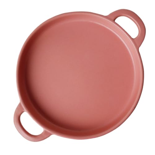 DINHEAROM Keramische Grillpfanne Für Hohe Temperaturen Vielseitig Einsetzbare Auflaufform Für Backen Und Grillen Für Bbq Und Ofen Elegantem Rosaton von DINHEAROM