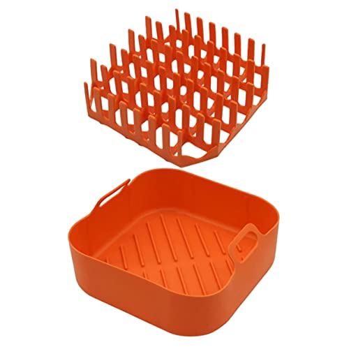 DINHEAROM 1 Satz Silikon Bacon Tray für Mikrowelle und Heißluftfritteuse Wiederverwendbare Backform für Knusprigen Einfach zu Reinigen und Hitzebeständig für Schnelles und Gesundes Kochen DINHEAROM 1 Satz Silikon Bacon Tray für Mikrowelle und Heißluftfritteuse Wiederverwendbare Backform für Knusprigen Einfach zu Reinigen und Hitzebeständig für Schnelles und Gesundes Kochen von DINHEAROM
