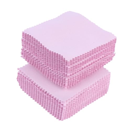 DINHEAROM 100 Stück Mikrofaser Schmuck Reinigungstücher Doppelseitig Sanft Fusselfrei für Silber Brillen Uhren Poliertuch Schmuckpflege Rosa DINHEAROM 100 Stück Mikrofaser Schmuck Reinigungstücher Doppelseitig Sanft Fusselfrei für Silber Brillen Uhren Poliertuch Schmuckpflege Rosa von DINHEAROM