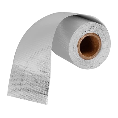 DINHEAROM 1rolle Aluminium Folienband Hitzebeständiges Selbstklebendes Klebeband Für Isolierung Und Abdichtung Für Abluftrohre Dunstabzugshauben Und Industrielle Anwendungen Langlebig Und von DINHEAROM