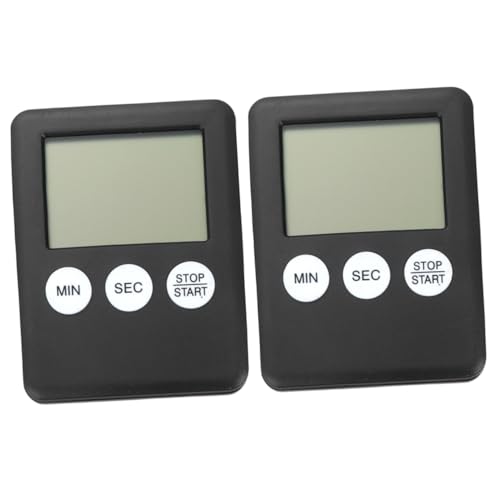 DINHEAROM 2 Stück Digitaler Simplicity Timer mit Standfunktion Tragbarer Trainings und Küchentimer Einfach zu Bedienen für Kochen Backen Sport und Lernen Batteriebetrieben Schwarz DINHEAROM 2 Stück Digitaler Simplicity Timer mit Standfunktion Tragbarer Trainings und Küchentimer Einfach zu Bedienen für Kochen Backen Sport und Lernen Batteriebetrieben Schwarz von DINHEAROM