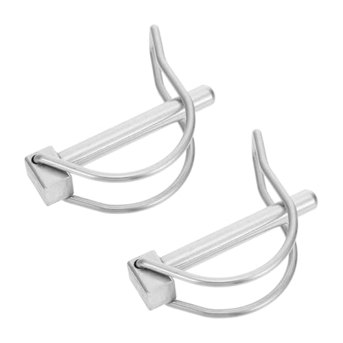 DINHEAROM 2 Stück Edelstahl Anhängerkupplungs Sicherheitsbolzen Schnellverschluss Sicherung für Landwirtschaft Trailer Boot Gartenwagen Robuste Zugbolzen DINHEAROM 2 Stück Edelstahl Anhängerkupplungs Sicherheitsbolzen Schnellverschluss Sicherung für Landwirtschaft Trailer Boot Gartenwagen Robuste Zugbolzen von DINHEAROM