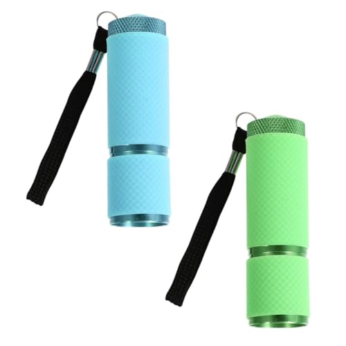 DINHEAROM 2 Stück Maniküre Lampe zur Maskenerkennung Fluoreszierender Tragbare Taschenlampe für Nagelkunst und Währungsprüfung Grün und Blau DINHEAROM 2 Stück Maniküre Lampe zur Maskenerkennung Fluoreszierender Tragbare Taschenlampe für Nagelkunst und Währungsprüfung Grün und Blau von DINHEAROM