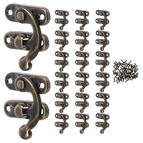 DINHEAROM 20 Stück Teiliges Antike Bronze Mini Schwenkarm Verschlüsse für Schmuckschatullen und Holzkisten Robuste und Haspen für Vielseitige Aufbewahrungslösungen DINHEAROM 20 Stück Teiliges Antike Bronze Mini Schwenkarm Verschlüsse für Schmuckschatullen und Holzkisten Robuste und Haspen für Vielseitige Aufbewahrungslösungen von DINHEAROM