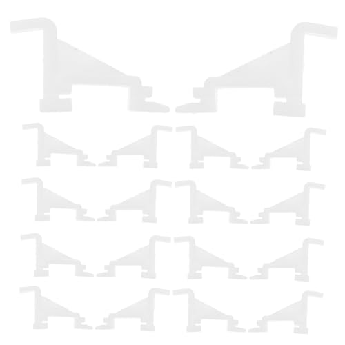 DINHEAROM 20Stücke Mehrzweck Kühlschrank Regal Clips aus Kunststoff für Gefriergeräte und Kühler Hochwertige Stützklammern zur Besseren Organisation und Einfachen Installation von DINHEAROM