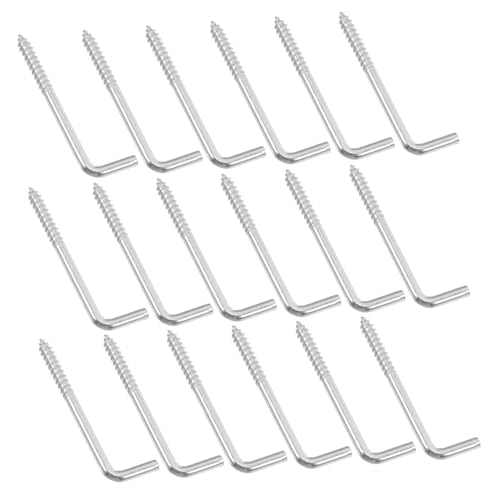 DINHEAROM 24 Stück Quadratische Gebogene Haken Form Wandhaken mit Selbstschneidfunktion für Sichere Aufhängung von Medaillen und Schmuck zur Raumoptimierung und Einfachen Installation DINHEAROM 24 Stück Quadratische Gebogene Haken Form Wandhaken mit Selbstschneidfunktion für Sichere Aufhängung von Medaillen und Schmuck zur Raumoptimierung und Einfachen Installation von DINHEAROM