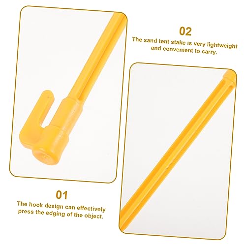 DINHEAROM 24 Stück Teiliges Zeltnägel aus Robustem Abs Leichte Wiederverwendbare Sand und Erdheringe für Outdoor Camping Geeignet für Strand Zelte Pavillons und Gartenbefestigung von DINHEAROM