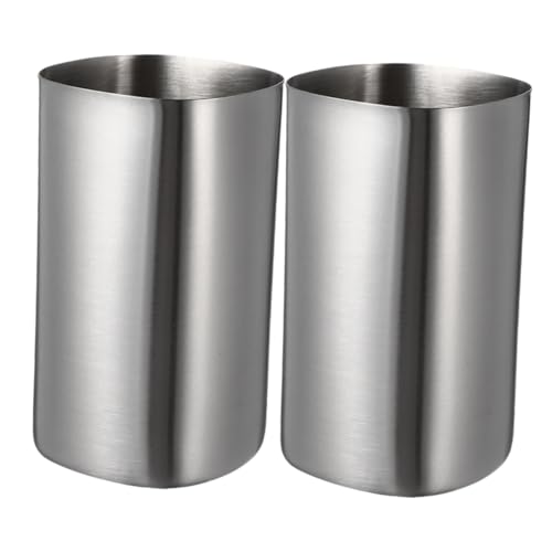 DINHEAROM 2Stücke Bruchsichere Edelstahlbecher Wiederverwendbare Metalltrinkgläser Stapelbar für Kaffee Tee Smoothies und Kalte Getränke für Erwachsene DINHEAROM 2Stücke Bruchsichere Edelstahlbecher Wiederverwendbare Metalltrinkgläser Stapelbar für Kaffee Tee Smoothies und Kalte Getränke für Erwachsene von DINHEAROM