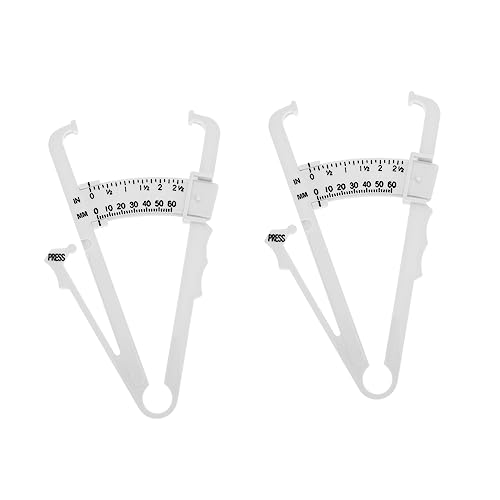 DINHEAROM 2Stücke Handheld Körperfettmessgerät Skinfold Bremssattel für Männer und Präzises Messwerkzeug zur Erfassung von Hautfalten zur Überwachung Körperfettanteils DINHEAROM 2Stücke Handheld Körperfettmessgerät Skinfold Bremssattel für Männer und Präzises Messwerkzeug zur Erfassung von Hautfalten zur Überwachung Körperfettanteils von DINHEAROM