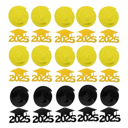 DINHEAROM 30 Stück Teiliges Graduation Hanging Decorations aus Papier und Hängende Wirbel für Abschlussfeier Klassenzimmerdeko Einfach zu Montieren Vielseitig für Party und Raumgestaltung von DINHEAROM