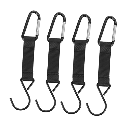 DINHEAROM 4 Stück S Metallhaken Multifunktionale Outdoor Haken für Camping Wandern Angeln Robuste Aufhängemöglichkeiten für Töpfe Lampen und von DINHEAROM