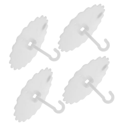 DINHEAROM 4 Stück Teiliges Deckenhaken Selbstklebende Wandhaken für Einfache Montage Schlafzimmer und Wohnräumen zum Aufhängen von Moskitonetzen und Dekorationen DINHEAROM 4 Stück Teiliges Deckenhaken Selbstklebende Wandhaken für Einfache Montage Schlafzimmer und Wohnräumen zum Aufhängen von Moskitonetzen und Dekorationen von DINHEAROM