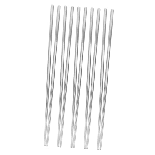 DINHEAROM 5 Paare Edelstahl Essstäbchen Set Rutschfestes Koreanisches Design Spülmaschinenfest Wiederverwendbar Robust und Langlebig für Zuhause Restaurant und Partys DINHEAROM 5 Paare Edelstahl Essstäbchen Set Rutschfestes Koreanisches Design Spülmaschinenfest Wiederverwendbar Robust und Langlebig für Zuhause Restaurant und Partys von DINHEAROM
