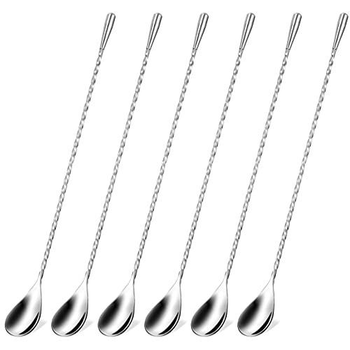 DINHEAROM 6 Stück Teiliges Rührlöffel aus Lange Spirallöffel für Cocktails Kaffee und Desserts Spülmaschinenfest und Leicht zu Reinigen DINHEAROM 6 Stück Teiliges Rührlöffel aus Lange Spirallöffel für Cocktails Kaffee und Desserts Spülmaschinenfest und Leicht zu Reinigen von DINHEAROM