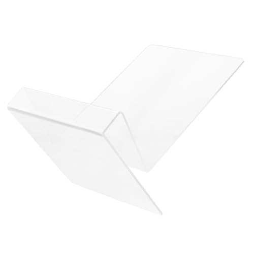 DINHEAROM Bücherständer aus Acryl Transparentes Buchregal für Präsentation Multifunktionaler Aufsteller für Bücher Zeitschriften und für Geschäfte und Stabil und Modern Gestaltet von DINHEAROM